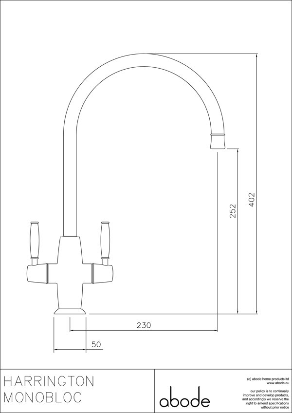 Abode Harrington Kitchen Faucet Wayfair.co.uk